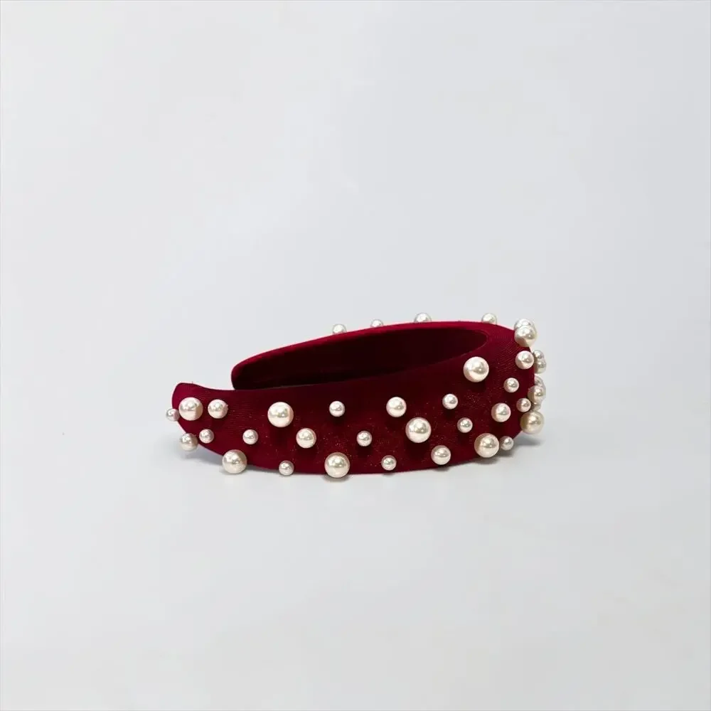 Women Elegant Pearls Headband